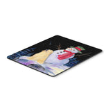 Caroline'S Treasures Snowman With Golden Retriever Mouse Pad/Hot Pad/Trivet (Ss8951Mp)
