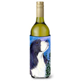 English Springer Spaniel Wine Bottle Beverage Insulator Beverage Insulator Hugger Ss8985Literk