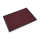 Super-Soaker Rubber-Border 4'x6' Burgundy Scraper/Wiper Mat