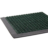 Super-Soaker Rubber-Border 4'x10' Forest Green Scraper/Wiper Mat