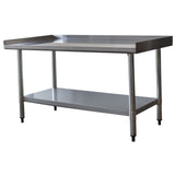 Sportsman Series Upturned Edge Stainless Steel Work Table 24 X 48 Inches