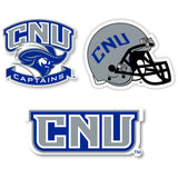 Christopher Newport Captains Vinyl Decal Sticker 3 Pack 4-Inch Each