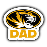 Missouri Tigers Proud Dad Die Cut Decal 2-Pack