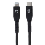 Scipio 4Ft Kevlar Lightning To Usb-C(R) Braided Cable Stlightc4 - Fast Charging Ipod Ipad Air Pods Cable - Black