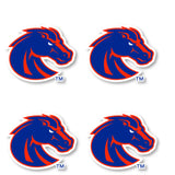 Boise State Broncos 2-Inch Vinyl Mascot Decal Sticker 4-Pack