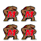 Maryland Terrapins 2-Inch Vinyl Mascot Decal Sticker 4-Pack
