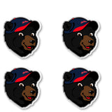 Mississippi RebelsOle Miss 2-Inch Vinyl Mascot Decal Sticker 4-Pack