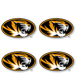 Missouri Tigers 2-Inch Vinyl Mascot Decal Sticker 4-Pack