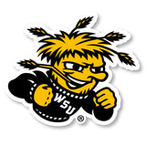 Wichita State Shockers 4 Inch Vinyl Mascot Decal Sticker 2-Pack