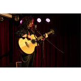Private Room Striped Ebony Suite With Arm Rest Solid Top Acoustic-Electric Bass With Bag