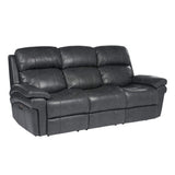 Sunset Trading Luxe Leather Reclining Sofa With Power Headrest