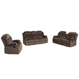 Sunset Trading Teddy Bear 3 Piece Reclining Living Room Set