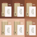 Skin Tint Foundation Stick Moisturizing & Non-Sticky Concealer Base Foundation Boosted Smooth Makeup Stick Woman Cosmetics