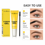 Clear Eyebrow Gel 3PCS Set, Strong Hold Waterproof Brow Shaping Gel, Natural Fuller Brows Makeup, Flake-Free Brow Lamination
