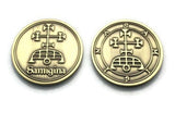 Samigina Demon Sigil Coin - Ars Goetia Marquis Seal