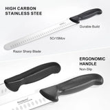 Brisket Knife, Carving Knife for Meat with 12 Inch Ultra Sharp Slicing Knives for Cutting BBQ, Turkey and Roast, Premium High Carbon Stainless Steel