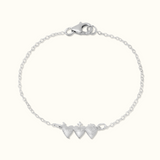 Holy Family Hearts® Bracelet Sterling Silver Tiny Version