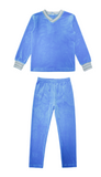 Striped cuff pajamas - velour