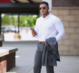 Buki Cinqo 'Single Shot' Long Sleeve Shirt - White