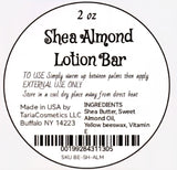 Shea Almond Lotion Bar - Organic Shea Butter & Almond Oil for Deep Moisture