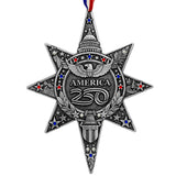 America250 Sea to Shining Sea Commemorative Ornament (Aluminum and Crystals)