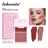 Lakerain Blush Cream Long Lasting High Pigmented Natural Pink Smooth Texture 2 IN 1 Cream & Powder Blusher Korean Makeup
