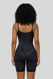 Open Bust Full Body Suit MIid-Thigh w/Front Zipper & Lace