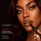 SYDONI RETRACTABLE MATTE LIP PENCIL with SHEA BUTTER 9 Rich, Smudge‑Resistant Shades