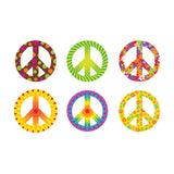 Peace Signs Patterns Classic Accents Variety Pack, 36 ct