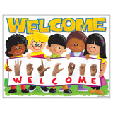 Sign Language Welcome TREND Kids Learning Chart, 17 x 22