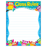 Class Rules Owl-Stars! Learning Chart, 17 x 22