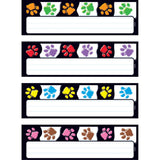 Paw Prints Desk Toppers Name Plates Variety Pack, 32/pkg