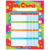 Stars n Swirls Chore Charts, pad of 25