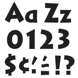 Black 4-Inch Venture Uppercase/Lowercase Combo Pack (EN/SP) Ready Letters