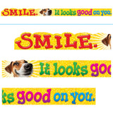 SMILE. It looks good on you. ARGUS Banners, 10 ft.