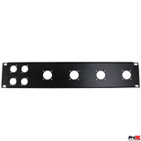 Prox T-P2-4X4 2 Unit Unloaded Patch Panel For 4 Xlr And 4 Nl4 Speaker Twist Or Nac3 Power Connection