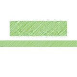 Lime Scribble Straight Border Trim
