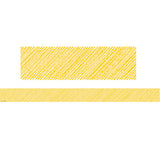 Yellow Scribble Straight Border Trim