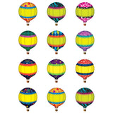 Hot Air Balloons Mini Accents, 36 pieces.