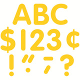Yellow Gold Classic Font 4 Letters Uppercase Pack, 81 pieces.