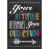 Your Attitude Determines Your Direction Positive Poster