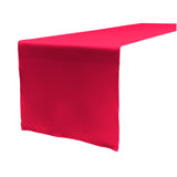 La Linen Polyester Poplin Table Runner 14 By 108-Inch, Fuchsia