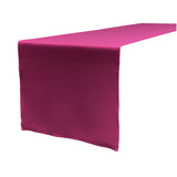 La Linen Polyester Poplin Table Runner 14 By 108-Inch, Magenta