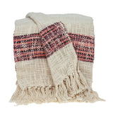 Parkland Collection Meena Transitional Multicolored Handloomed 52 X 67 Cotton Throw