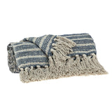 Parkland Collection Simone Casual Beige 52 X 67 Woven Handloom Throw