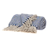 Parkland Collection Kora Transitional Blue 52 X 67 Woven Handloom Throw