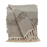 Parkland Collection Neil Eclectic Beige 52 X 67 Woven Handloom Throw