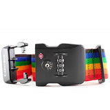 19V69 Italia Luggage Strap With A Built-In Tsa Combination Lock (Rainbow)
