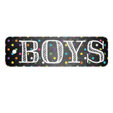 Plastic Hall Pass, Chalkboard Dots Boys Pass
