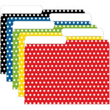 Assorted Polka Dots Mini File Folders, 4 x 6, 25/pkg